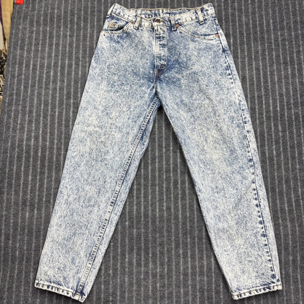Levis 550 Relaxed Fit Jeans W32 L29 Blue Excellent Vintage Orange Tab USA (2216)